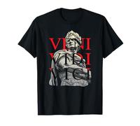 Veni Vidi Vici Julius Caesar Statue Latin Power Art T-Shirt