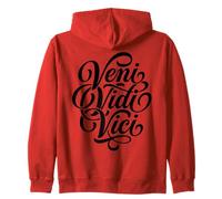 Veni Vidi Vici Latin Phrase Roman History Student Zip Hoodie