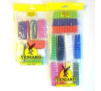 Veniard Booby Eyes for Fly Tying, Mixed pack of 11 colours, 110 per pack, choice of size (Large (9mm))