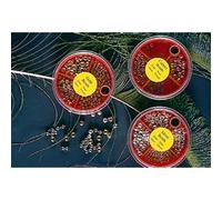 Veniard Fly Tying Beads in Dispensers, Gold, Silver or Copper, Fly Tying or Crafting (Silver)