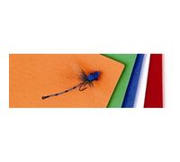 Veniard Fly Tying Foam, Closed Cell Foam Sheet, good for ants, beetles etc, Fly Tying (Red)