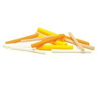 Veniard Foam Cylinders for Fly Tying, three sizes, choice of colours, 10 per pack (Orange, 3.2mm)