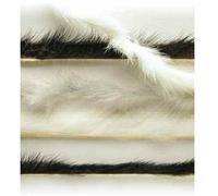 Veniard Mink Zonker Strips, Natural White, 1 Pack, for Fly Tying, Making Minkie Flies, Trout