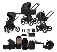Venicci Upline 3 with Tiago 2 Car Seat & Base 13-Piece Luxury Bundle - Onyx