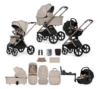 Venicci Upline 3 with Tiago 2 Car Seat & Base 13-Piece Luxury Bundle - Pebble