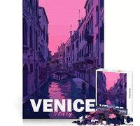Venice Aesthetic City Jigsaw Puzzle 1000 Piece for Adults Intellectual Fun Relaxing Pastime Sharp Cut (38x52cm)