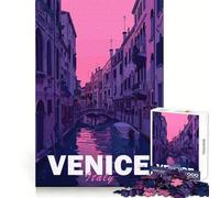 Venice Aesthetic City Puzzles for Teenagers 1000 Piece Cognitive Boost Cozy Relaxation Tight Lock Meaningful Gift (50x75cm)