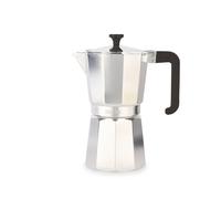 La Cafetière Venice Aluminium Espresso Maker, Nine Cup, Silver, Gift Boxed