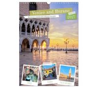Venice and Burano, Between canals and vibrant facades (Wall Calendar 2027 DIN A3 portrait), CALVENDO 12 Month Wall Calendar: Colorful lagoon towns and canals