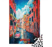 Venice Art 1000-Piece Puzzle for Adults, 70x50cm/1000pcs; Low-dust White Card for Tabletop Use; A Thoughtful Gift for A New Home