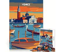 Venice at Dusk 1000 Pieces Jigsaw Puzzles for Teenagers Brain Wellness Easy Relaxation Perfect Lock Best Gift (38x52cm)