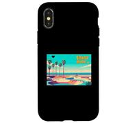 Venice Beach CA Retro Travel Souvenir Case for iPhone X/XS