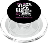 Venice Beach California Retro Roller Skate Design PopSockets PopGrip for MagSafe