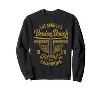 Venice Beach California Retro Vintage Surf Distressed Design Sweatshirt