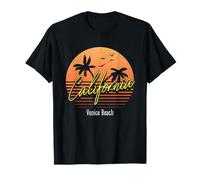Venice Beach, California Surfing Sunset Graphic T-Shirt