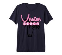 Venice Beach California United States Retro Tropical Premium T-Shirt