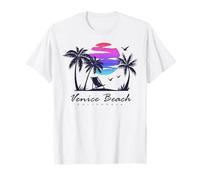 VENICE BEACH CALIFORNIA Vacation Trip Retro Vintage Sunset T-Shirt