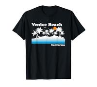 Venice Beach California Vintage 80s Tropical Vacation Sunset T-Shirt