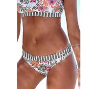 Venice Beach Floral Low Leg Bikini Bottoms White Floral