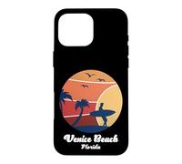 Venice Beach Florida Surfing Surfer Vintage Sunset Surf Sun Case for iPhone 16 Pro Max