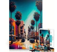 Venice Beach Jigsaw Puzzles 1000 Piece for Adults Recall Fun Play Firm Fit Secure Assembly Family Fun Night Activity (38x26cm)