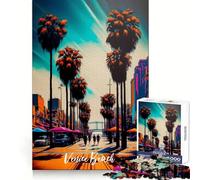 Venice Beach Jigsaw Puzzles 1000 Piece for Adults Sharp Mind Easy Enjoyment Firm Fit Festive Present (50x75cm)