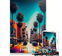 Venice Beach Jigsaw Puzzles1000 Pieces Logic Practice Calm Distraction Clean Edges Festive Present (50x75cm)