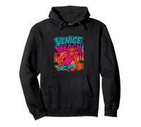 Venice Beach Streetball 90s Style Graffiti Basketball Graphi Pullover Hoodie
