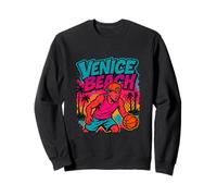 Venice Beach Streetball 90s Style Graffiti Basketball Graphi Sweatshirt