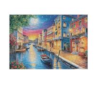 Venice Canal Town Landscape 300 Piece Jigsaw Puzzle for Adults Teens Art Studio Decor Creative Challenge Vibrant Colours Great Gift for Artists 300 PCS