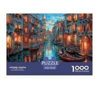 Venice Canal View 1000 Piece Jigsaw Puzzles for Adults Challenge High Difficulty Scenery Home Decoration Premium Box Packaging 70x50cm/1000pcs