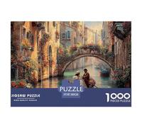 Venice Canal View 1000 Piece Jigsaw Puzzles for Adults Challenge High Difficulty Scenery Home Decoration Premium Box Packaging 38x26cm/1000pcs