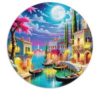 Venice Canals 1000 Piece Jigsaw Puzzle for Kids And Adults Landscape Theme Brainteasing Jigsaws Challenge Games Great Gift 1000pcs (67.5x67.5cm)