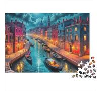 Venice Canals Jigsaw Puzzle Animal 1000 Pieces Eco-friendly Paper 100% Recycled for Adults Kids Gift Classroom Puzzle 52x38cm/1000pcs