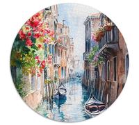 Venice Canals Jigsaw Puzzles Puzzle for Adults Kids. 1000 Pieces Great Gifts Challenge Toy Educational Games Home Decoration for Educational Games Gifts 1000pcs (67.5x67.5cm)