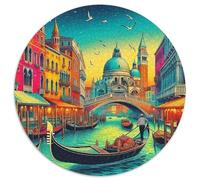 Venice Canals Puzzles 1000 Piece for Adults And Kids Canal Scenery Classic Educational Games Impossible Puzzle Toys Relaxing Decor Gift Home Decoration 1000pcs (67.5x67.5cm)