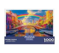 Venice Canals1000Pieces JigsawPuzzlesVenice Canals ForAdults Colourful Brainteasing Age12+byth Challenging The Impossible Difficult Game Fun, Challenging 38x26cm/1000pcs