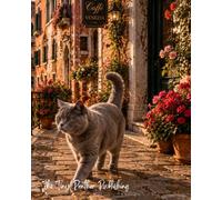 Venice Cat Notebook - 8” x 10” Lined Journal | 70 Sheets | British Shorthair Italian Canal Design: A beautiful lined notebook with a British Shorthair ... for writing, journaling, notes or gifts
