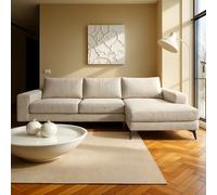 Venice Corner Right Sofa with Deep Seats and Extra-wide Padded Arms Abakus Direct Cream One Size