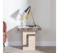 Venice Cream Marble Square Side Table