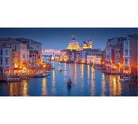Venice Diamond Painting Kit with Complete Set of Diamond Art Accessories, DIY Full Drill Embroidery Kit, Night View Diamante Gems Canvas Wall Art Crafts for Adults, Room Decor 16x32Inches ZSHD-1736