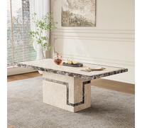 Venice Dining Table - Cream Marble - Sizes Available