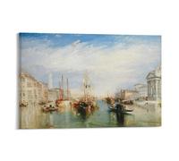 Venice from The Porch of Della Salute J. M. W. Turner Poster Wall Art Picture Painting Poster Canvas Print Posters Artworks Room Decor 08x12inch(20x30cm)