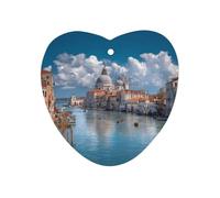 Venice Gran Canal Basilica Santa Maria Italy Car Air Freshener Decorative Hanging Aromatherapy Tablets for Car Trucks Love form