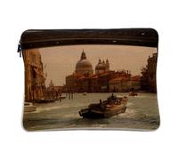 Venice Grand Canal Dome de Santa Maria Monument Italy Laptop and Tablet Case 14-15 Inches with Printed in France Linen Look