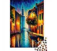 Venice in Colors 1000-Piece Puzzle for Adults, 70x50cm/1000pcs; Clean White Card Pieces for Sorting; Easy to Revisit Throughout The Week