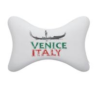 Venice Italy 2 Pcs Car Headrest Pillow Memory Foam Neck Pillows for Driving And Travel