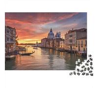 Venice Italy Cityscape 1000-Piece Puzzle for Adults, 38x26cm/1000pcs, Smooth White Pieces for Easy Handling; for Relaxed Evenings at The Table