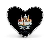 Venice Italy Custom Brooch Pin Heart Lapel Pins Tie Suit Dress Accessories for Men Women Wedding Birthday