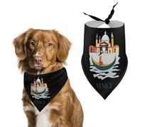 Venice Italy Cute Dog Bandanna Scarf Printed Adjustable Triangle Pet Kerchief for Dogs And Cats